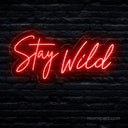 Stay Wild LED Neon Sign - Expressive Decor for Creative Spaces - NeonXpert
