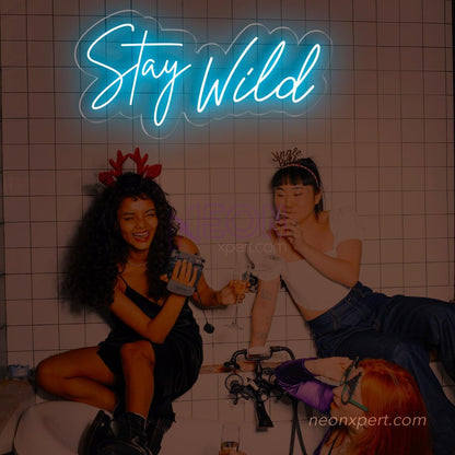 Stay Wild LED Neon Sign - Expressive Decor for Creative Spaces - NeonXpert