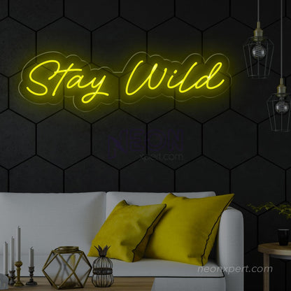 Stay Wild LED Neon Sign | Part Neon Light - NeonXpert