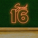 Sweet 16 Large Neon Sign - Elegant Backdrop for Birthday Celebrations - NeonXpert