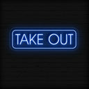 Take Out Neon Sign - Brighten Your Food Pickup Services - NEONXPERT