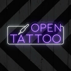 Tattoo Bar Open Neon Sign - A Radiant Ink - NEONXPERT