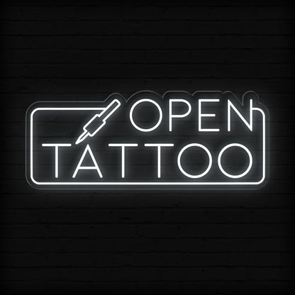 Tattoo Bar Open Neon Sign - A Radiant Ink - NEONXPERT