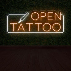 Tattoo Bar Open Neon Sign - A Radiant Ink - NEONXPERT