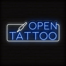 Tattoo Bar Open Neon Sign - A Radiant Ink - NEONXPERT