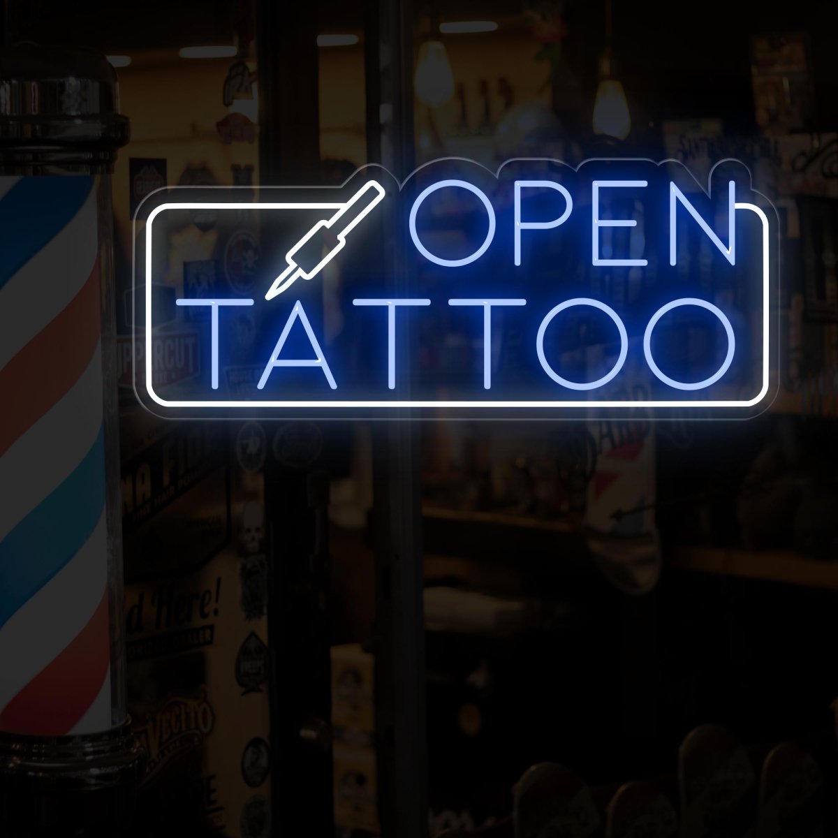 Tattoo Bar Open Neon Sign - A Radiant Ink - NEONXPERT