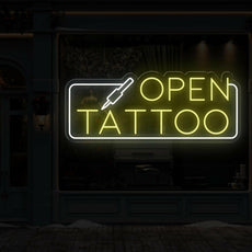 Tattoo Bar Open Neon Sign - A Radiant Ink - NEONXPERT