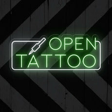 Tattoo Bar Open Neon Sign - A Radiant Ink - NEONXPERT