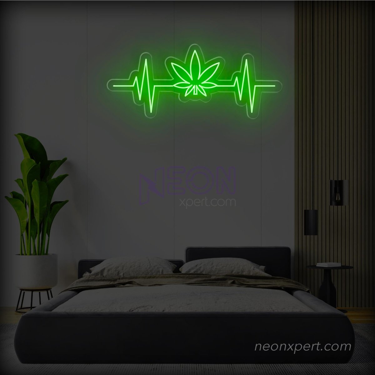 Weed Heartbeat LED Neon Light Sign - NeonXpert