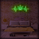 Weed Heartbeat LED Neon Light Sign - NeonXpert
