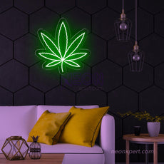 Weed Leaf Led Neon Sign - NeonXpert