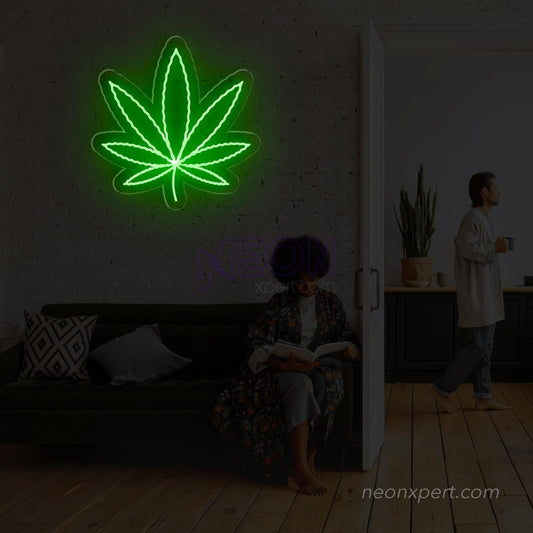 Weed Leaf Led Neon Sign - NeonXpert