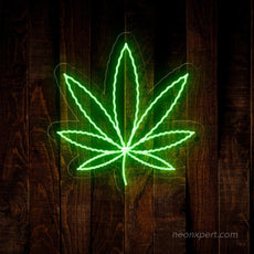 Weed Leaf Led Neon Sign - NeonXpert