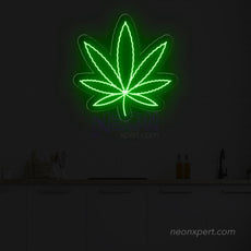 Weed Leaf Led Neon Sign - NeonXpert