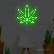 Weed Leaf Led Neon Sign - NeonXpert