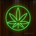 Weed Leaf LED Neon Sign | Green Weed Decor For Man cave - NeonXpert