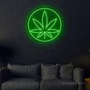 Weed Leaf LED Neon Sign | Green Weed Decor For Man cave - NeonXpert