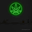 Weed Leaf LED Neon Sign | Green Weed Decor For Man cave - NeonXpert