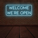 Welcome We're Open Neon Sign | Business Window Light - NEONXPERT