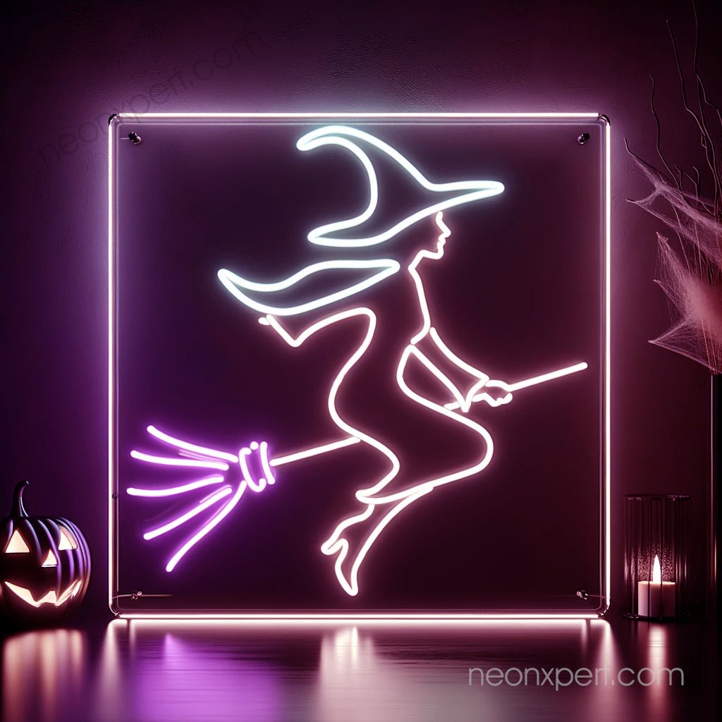 Witch LED Neon Light – Halloween Wall Decor - NeonXpert