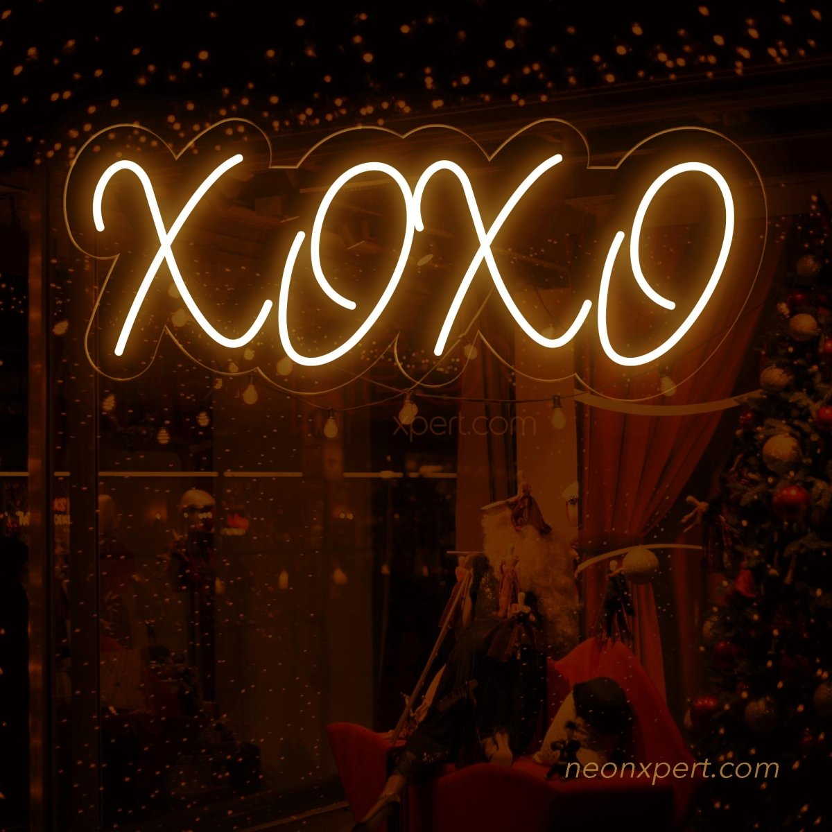 Vivid Red XOXO cheapest Love and Hugs LED Night Light Room Wall Decor