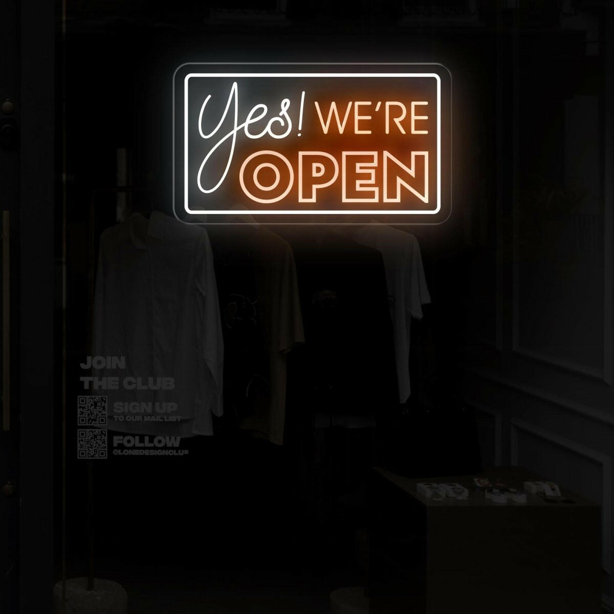 Yes! We're Open Neon Sign - Bright LED Light Welcome for Your Business - NEONXPERT