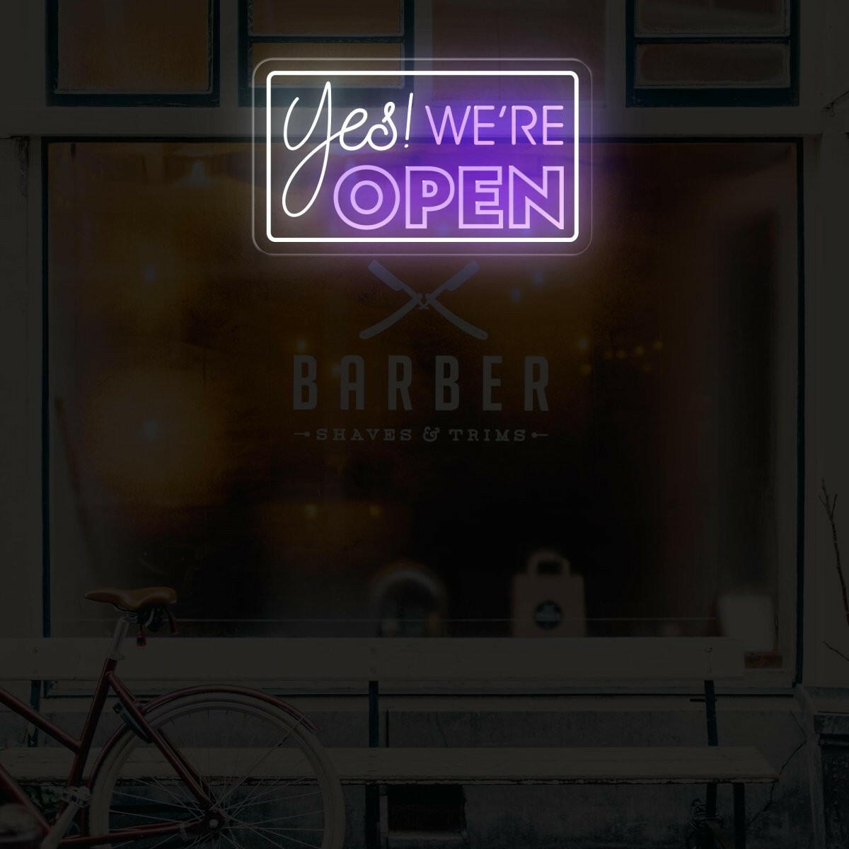 Yes! We're Open Neon Sign - Bright LED Light Welcome for Your Business - NEONXPERT